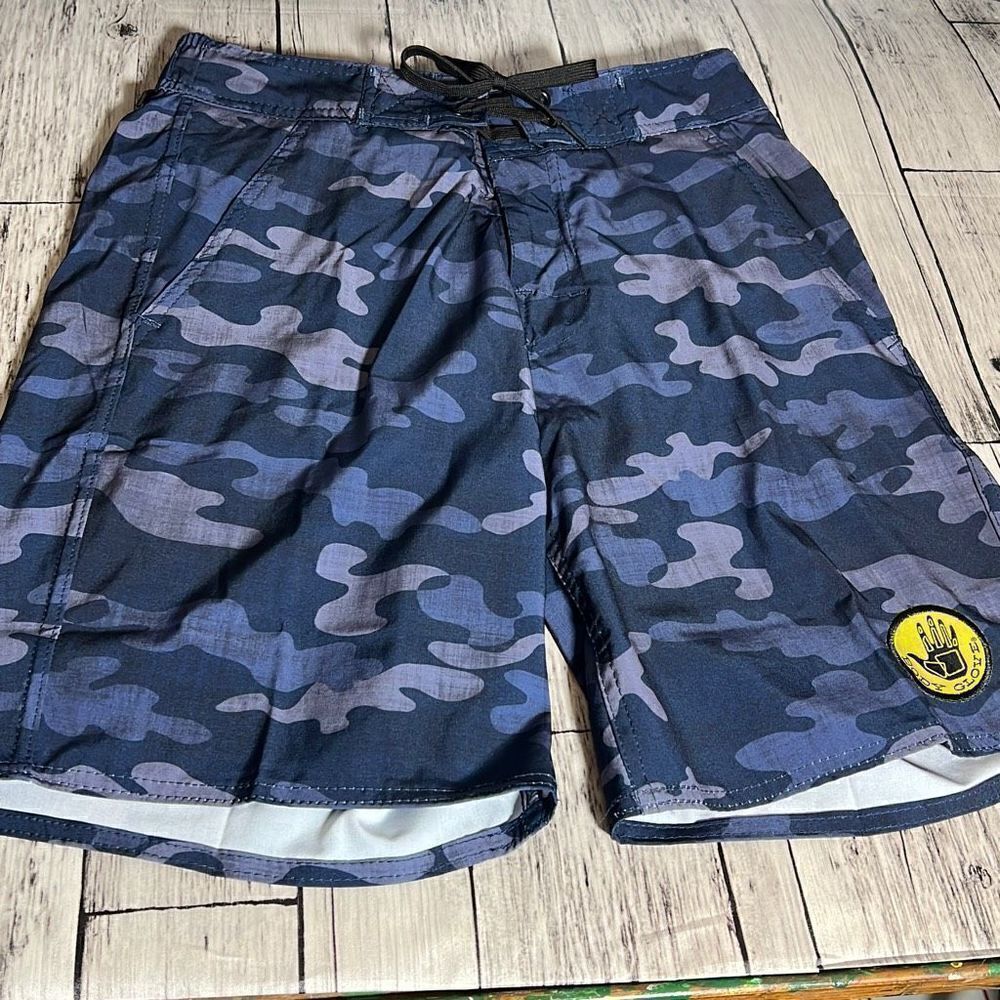 Body Glove Men's Vapor Camo Stretch Boardshorts Swimwear Size S NWT